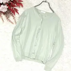 ＊Ballsey トゥモローランド ウール100 カーディガン くすみ グリーン