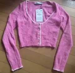 ZARAクロップドカーディガン タグ付き未使用品春物