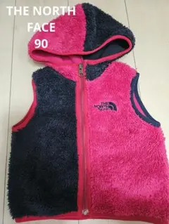 THE NORTH FACE ベスト 90cm ピンク・ネイビー　バイカラー