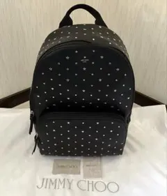 新品　Jimmy Choo スタッズ　バックパック　リュック　ブラックのサムネイル