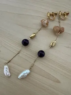 KIPPLE 天然石イヤリング