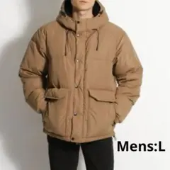 Niko and… ブラウン フード付きダウンジャケッ