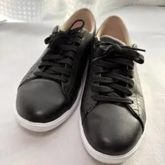 【美品】コールハーン 黒 レザー スニーカー