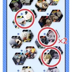 くら寿司　ヒロアカ　マグネットシート　4つまとめ売り