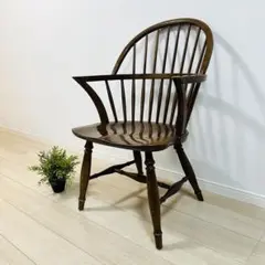【柏木工】ウィンザーチェア　ダイニングチェア　椅子　ボウバック ね25【美品】柏木工 KASHIWA ウィンザーチェア コムバックチェア