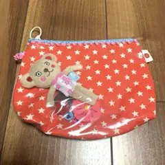 【新品未使用】カーリーコレクション星柄クマポーチ