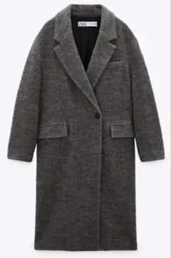ZARA. ウールオーバーサイズロングコート