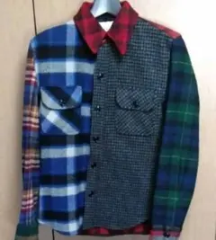 ショット SCHOTT ピーコート クレイジーパターン L ビンテージ - メルカリ