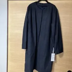 デニム ロングコート キルティング裏地新品