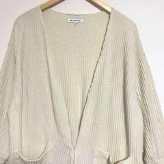 【美品】GLOBAL WORK♡ワッフルカーディガン　レディース　コットン　秋