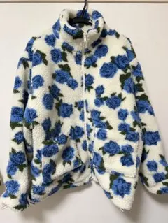 jouetie パターンボアジャケット アイボリー