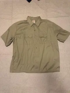 Dickies 3XL 半袖ワークシャツ カーキ