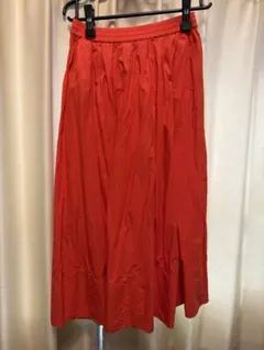 GREEN LABEL RELAXING オレンジ フレアスカート