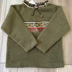 新品タグ付き★オリーブグリーン フリース トレーナー　130cm 女の子