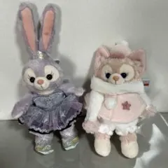 お顔可愛い❤️ リーナベル ぬいぐるみバッジ ダンシングスノーフレークス お顔可愛い❤️ リーナベル ぬいぐるみバッジ ダンシング