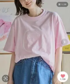 coen NIRVANA ベビーピンクTシャツのサムネイル