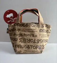 ☆未使用品☆ドラッグストアーズ　立ちブタ刺繍入り　ミニ手提げバッグ