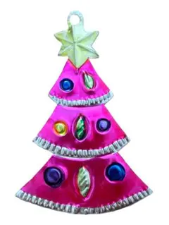 【メキシコ雑貨】オハラタ　ピンククリスマスツリー