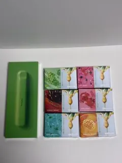 【DR.VAPE】 Model3 （緑）本体✕1、カートリッジ✕6セット