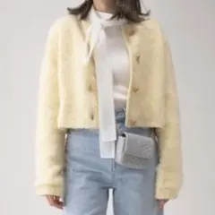 SNIDEL モヘアニットジャケット