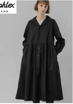 Gymphlex ジムフレックス　コットンツイル ギャザーシャツワンピース