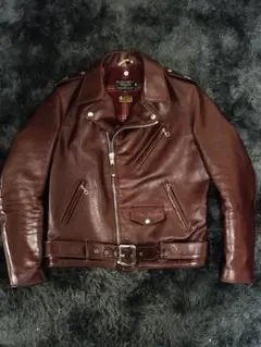 奇跡の42size✨ schott ライダース 613SJH 馬革 茶 - メルカリ