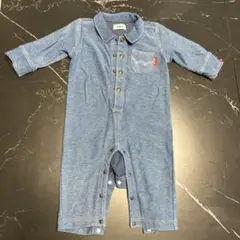 EDWIN デニム ロンパース カバーオール 70サイズ