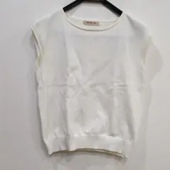 Apuweiser-riche ホワイト サマーニット