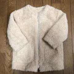 キッズ女の子ユニクロ防寒ボアフリースアウター110☆幼稚園保育園お外遊びにGU