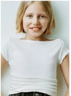 現行品zara kids モダール混Tシャツ　2枚セット　156cm