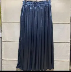 ベロア調ロングスカート　フレアスカート　Ｌサイズ