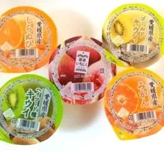 えひめ中央農業協同組合 果肉入りフルーツゼリー4個＆国産いちじくゼリーセットのサムネイル