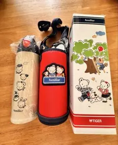キャップユニットなし未使用ファミリアステンレスボトル タイガーサハラ　ポーチ付き キャップユニットなし未使用ファミリアステンレスボトル