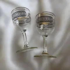 ガラス製ワイングラス 2個セット