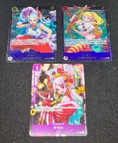 ワンピースカード ★ ヤマト フラッグシッププロモ【開封品】ひばり 3枚セット
