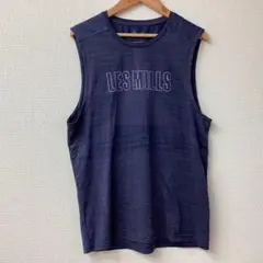 J2321 Reebok LES MILLS ノースリーブタンクトップ ネイビー