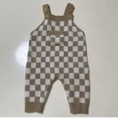 早い者勝ち‼️チェック柄ロンパース 68サイズ　セーター　ヒスミニ　GAP