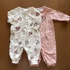 セット割実施中⭐︎H&M Disney ミニー ロンパース 2枚セット 62cmのサムネイル