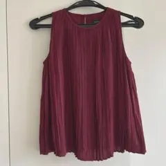 Banana Republic プリーツ ノースリーブ ブラウス XS