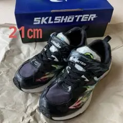 ムーンスター SKILSHOTER 黒スニーカー 21㎝