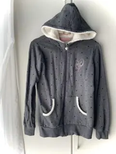 メゾピアノ グレー パーカー 裏起毛　160