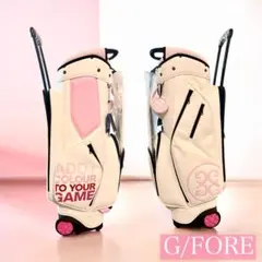 G/FORE（ジーフォア）キャディバッグ｜ホワイト×ピンク｜キャスター付きのサムネイル