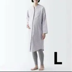 無印良品 脇に縫い目のない　二重ガーゼパジャマ L マタニティ