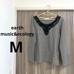 【earth music&ecology】ボーダーカットソー Mサイズ