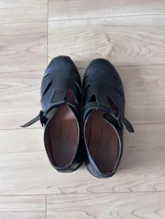 イタリア軍 ミリタリーサンダル 39 本革ブラック Tactical model