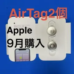 【Apple】AirTag/エアタグ本体2個◆箱/説明書付◆未使用品