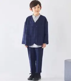 【美品】 ショパン☆ノーカラーセットアップ☆120