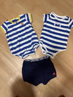 MIKIHOUSE ボディスーツとショートパンツ3点セット