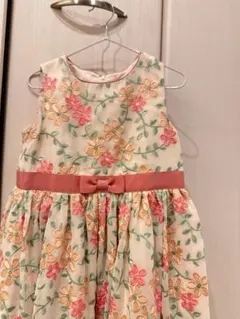 KUMIKYOKU 花柄刺繍 ワンピース 120