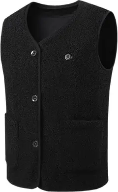 Gabrioirフリースベストボタン電熱ベスト加熱ベストヒートジャケット保温防寒